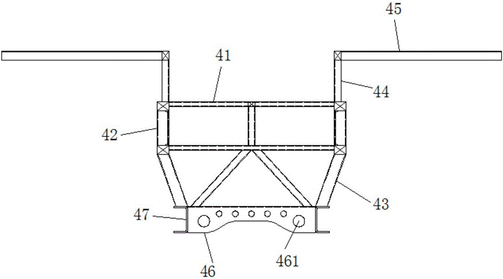 Axle frame in independent front suspension of electric bus