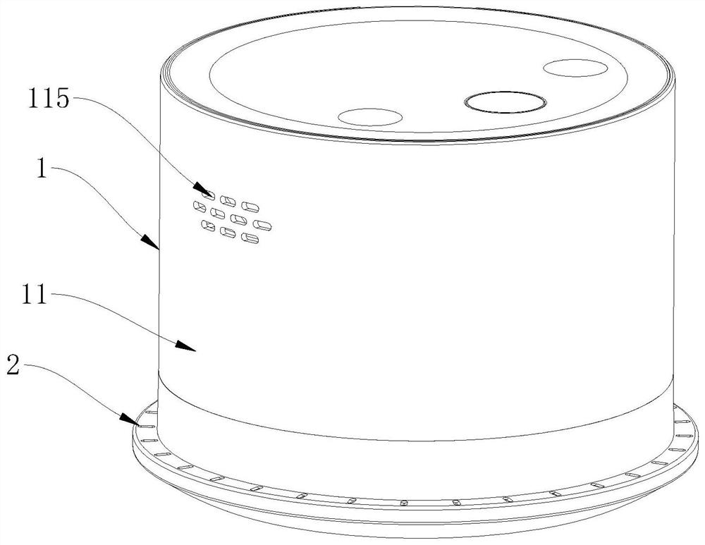 Smoke leakage prevention structure for physiotherapy instrument and working method thereof