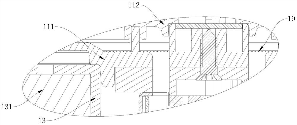 Smoke leakage prevention structure for physiotherapy instrument and working method thereof