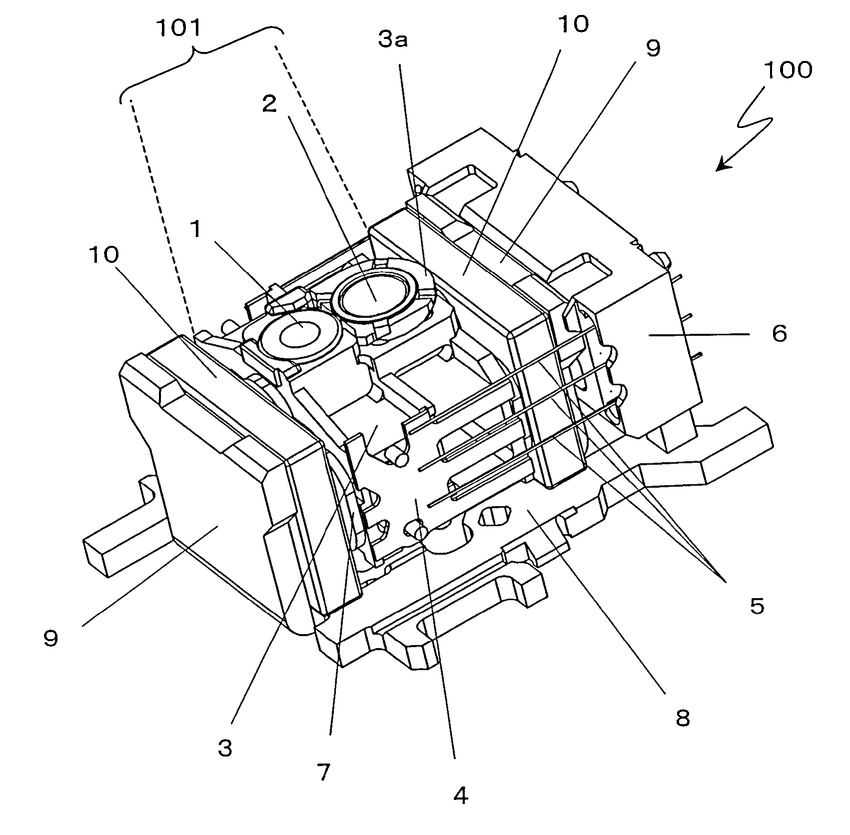 Objective lens driving device, optical pickup device, and optical disk drive