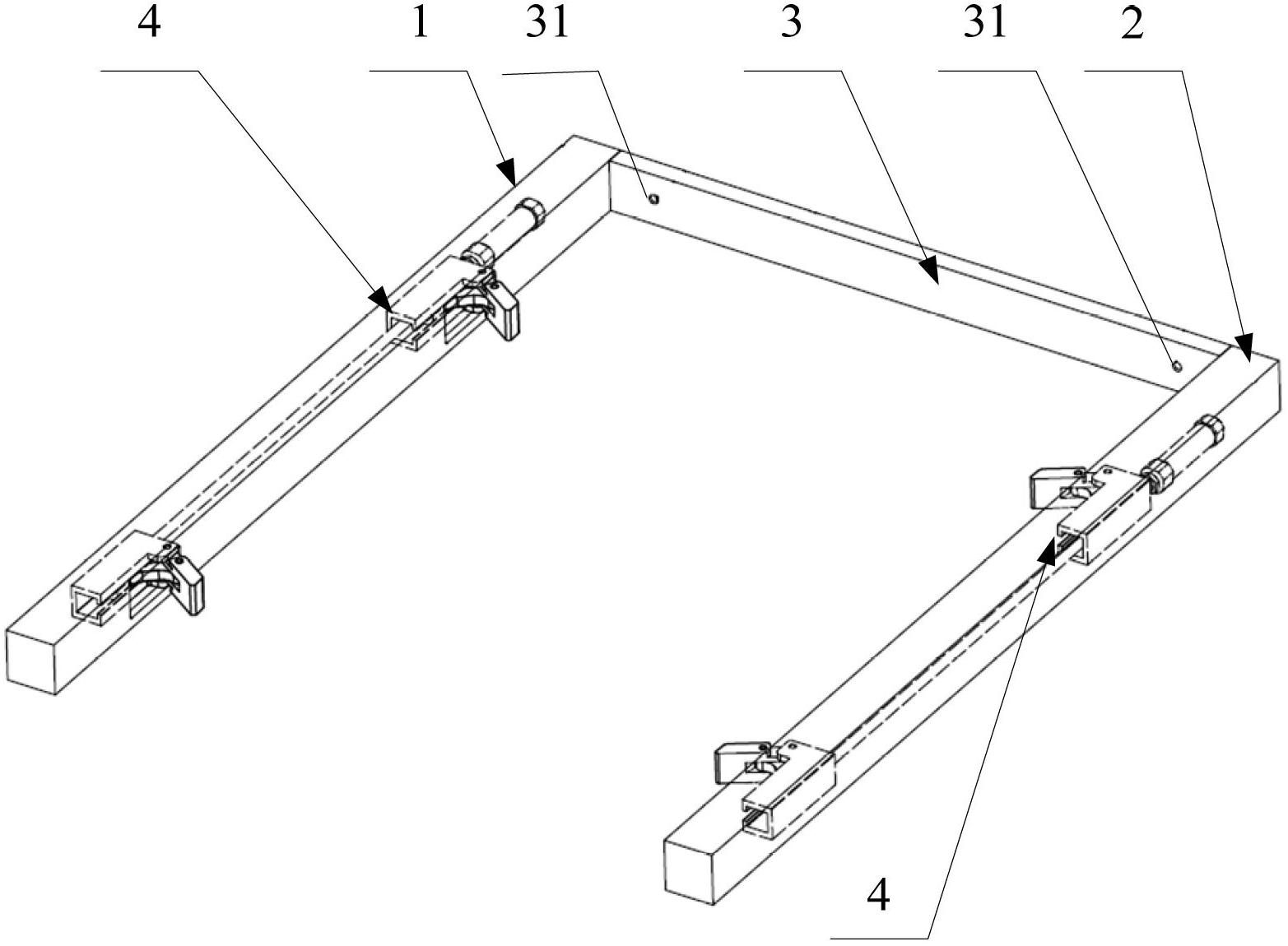 Electric energy meter turnover box clamping mechanism