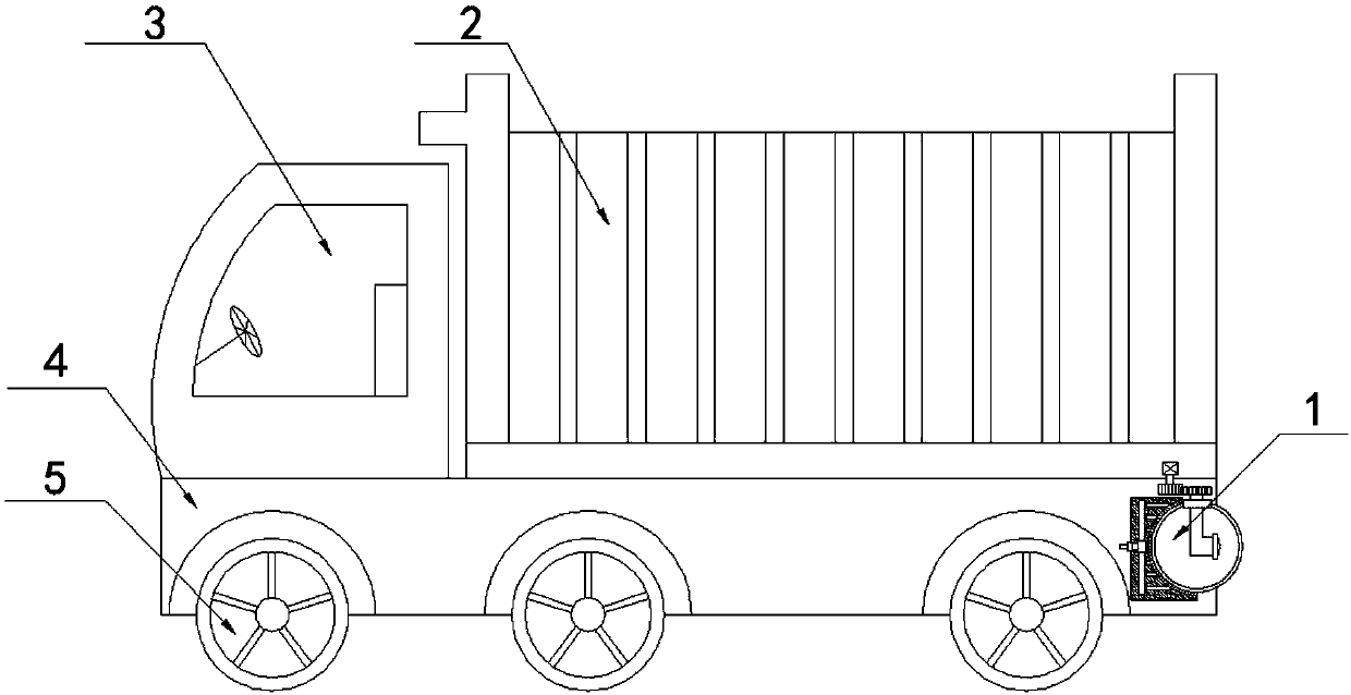 Truck backing camera with automatic clearing function