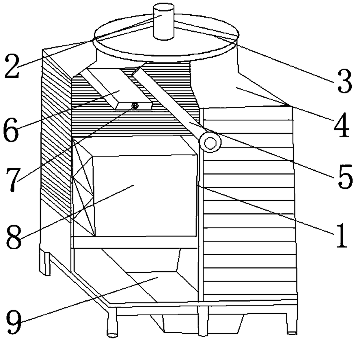 Device for cooling heat release component and on textile machine