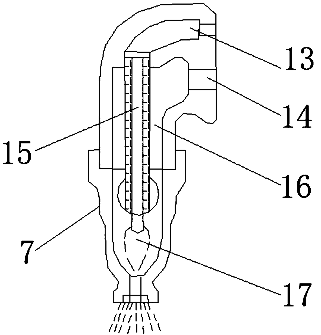 Device for cooling heat release component and on textile machine