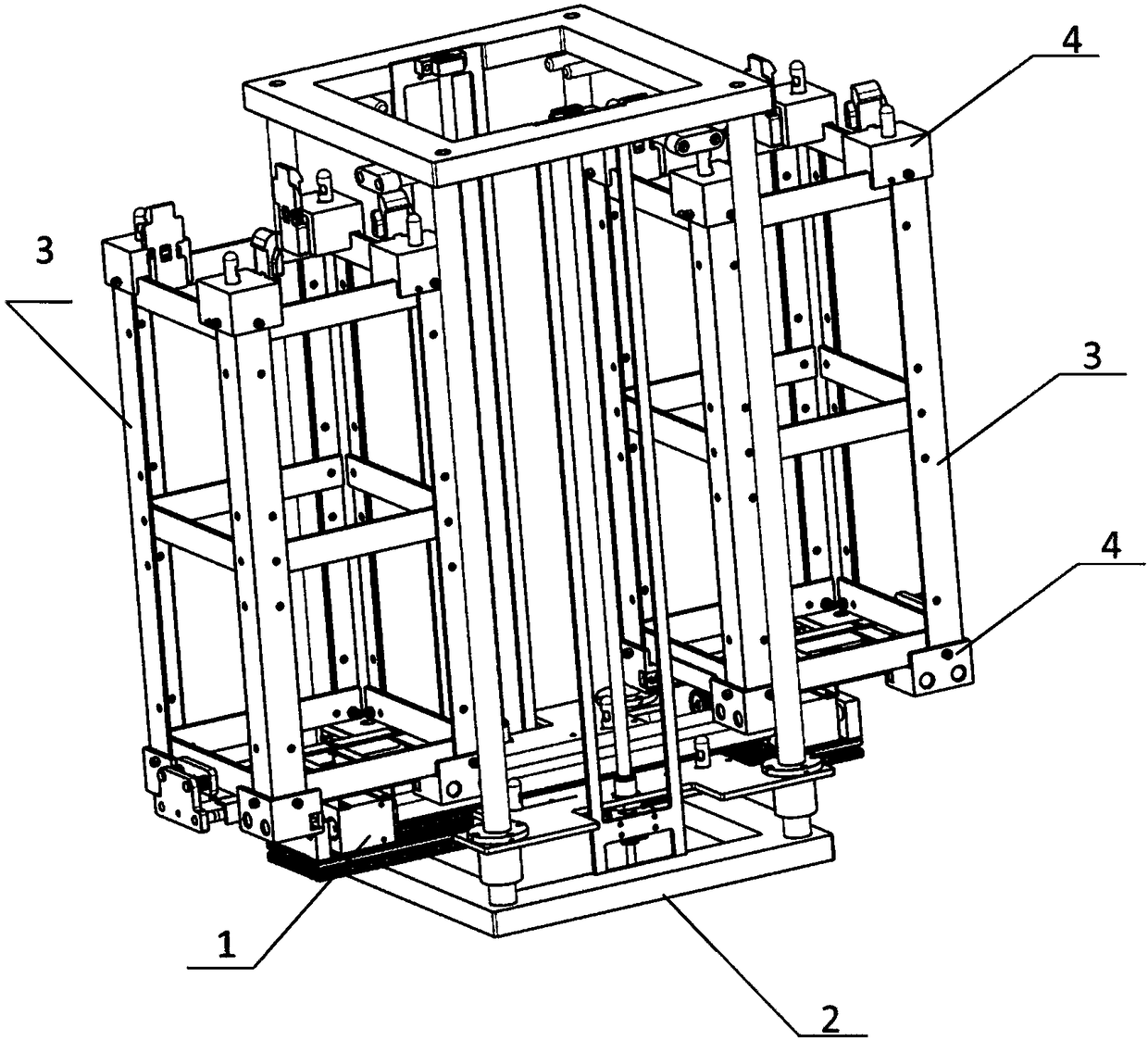 Multi-module automatic dismounting and mounting lifting mechanism and lifting method