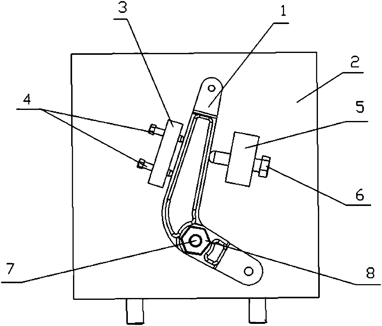 Tool for machining rocker arm fork entry