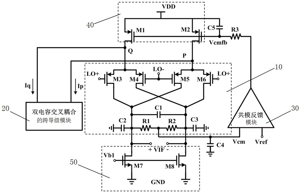 High-gain low-noise frequency mixer