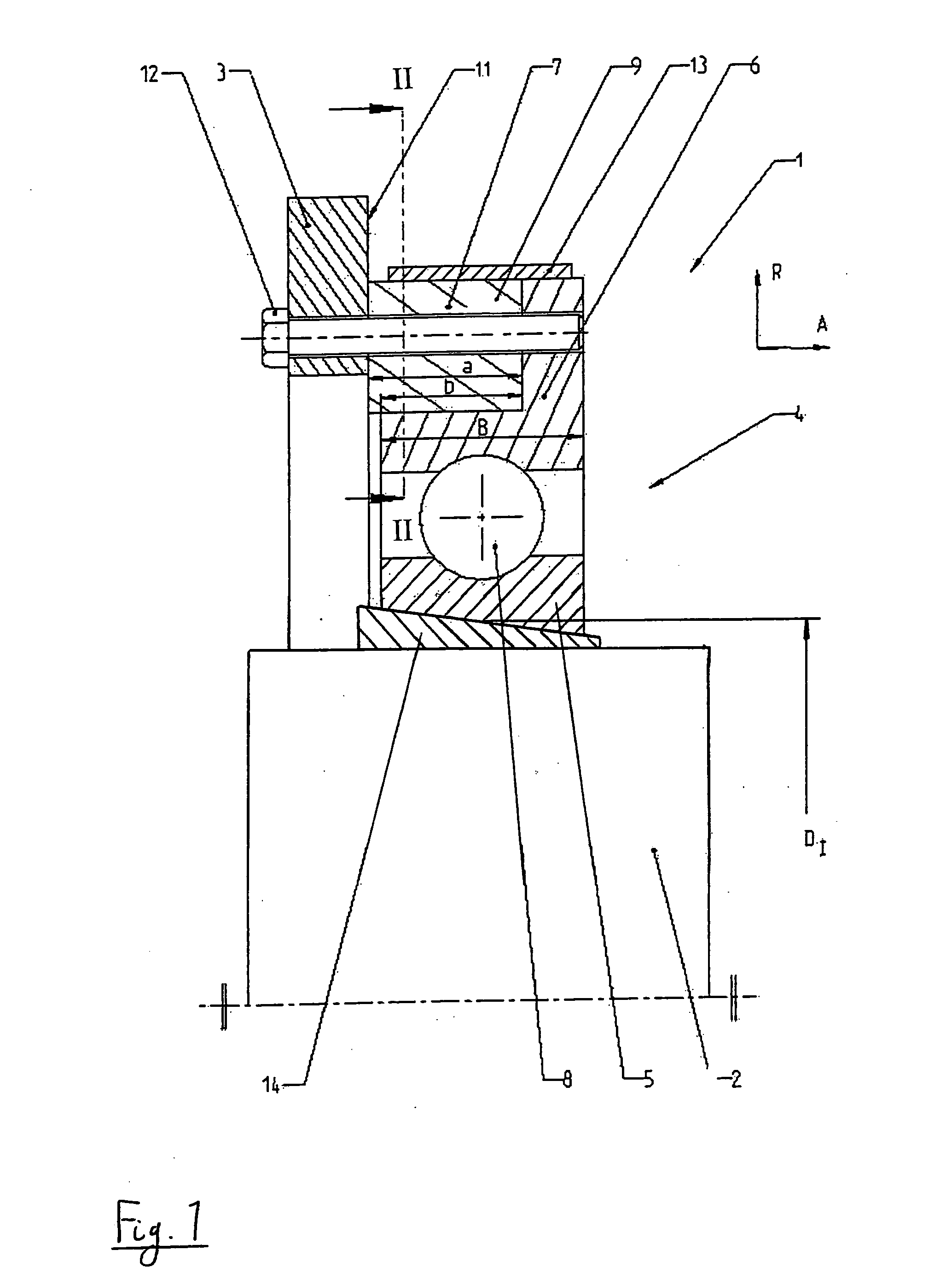 Bearing arrangement for a medical device