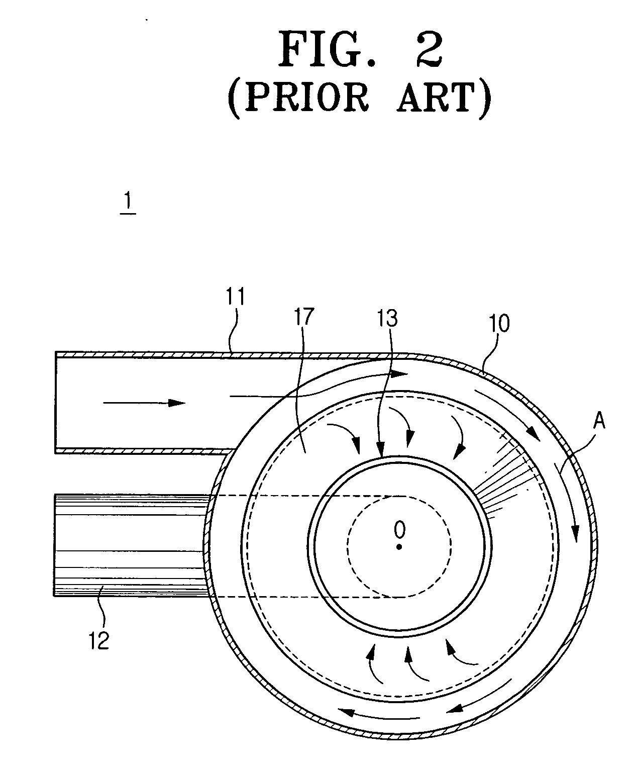 Grille for a cyclone vacuum