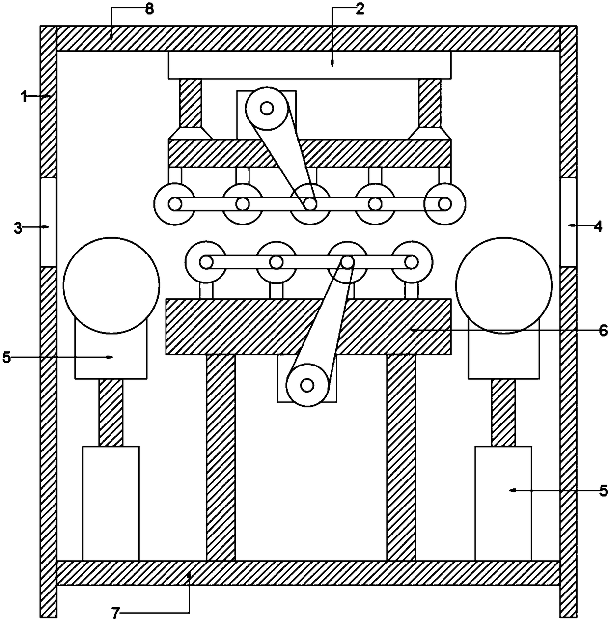 Sheet material polishing device for metal 3D printing