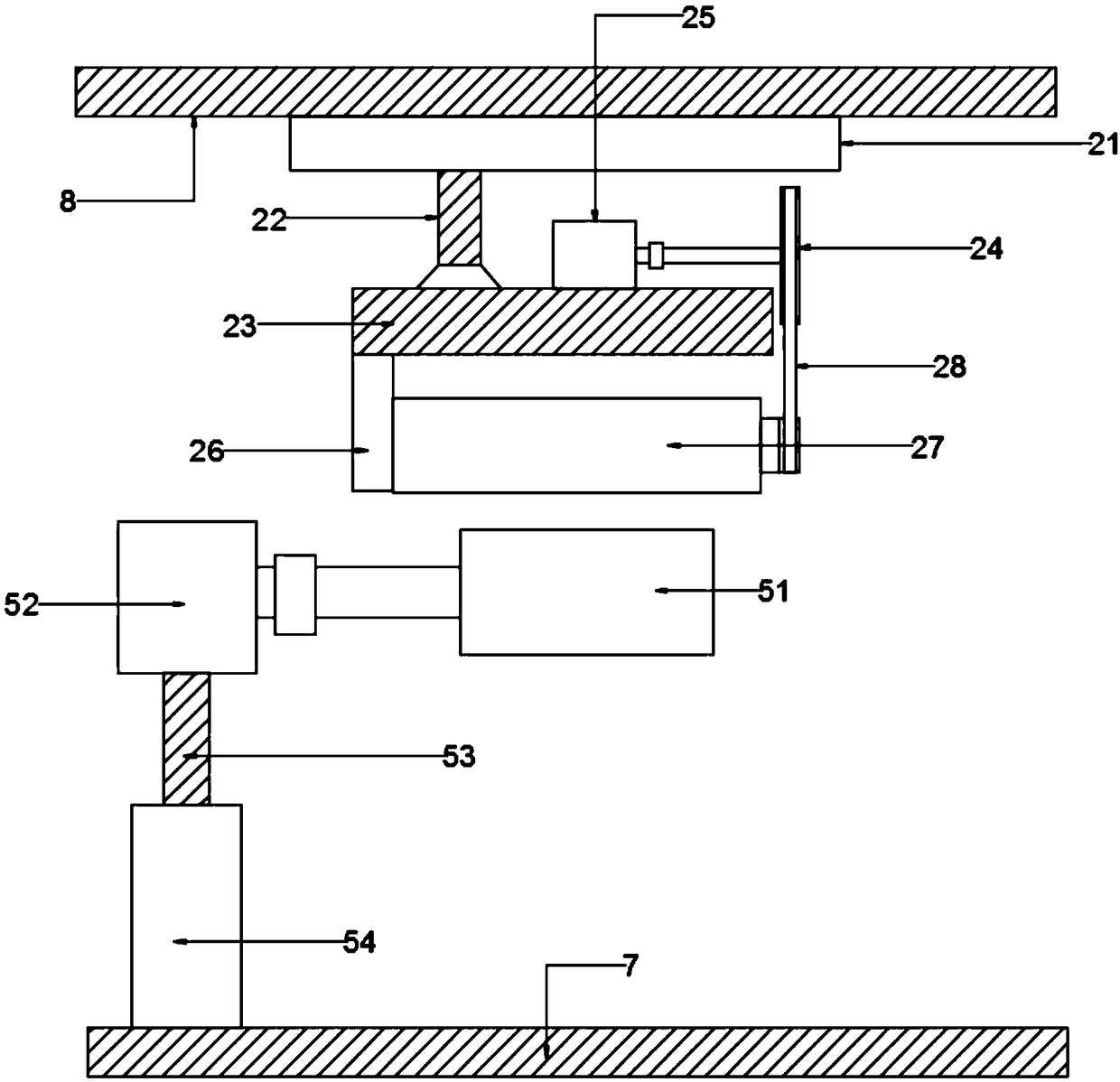 Sheet material polishing device for metal 3D printing