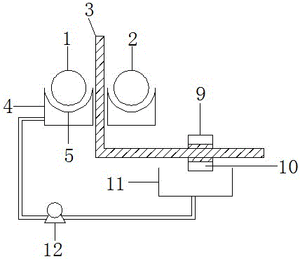 Oiling device for chemical fiber production