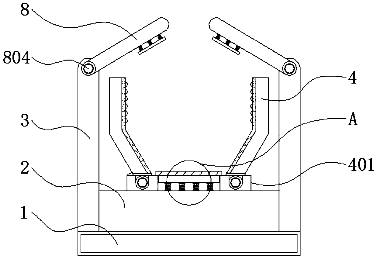 Quick linkage clamping device