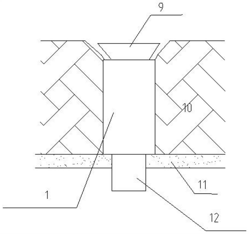 Multifunctional connecting pipe for floor drain structural layer