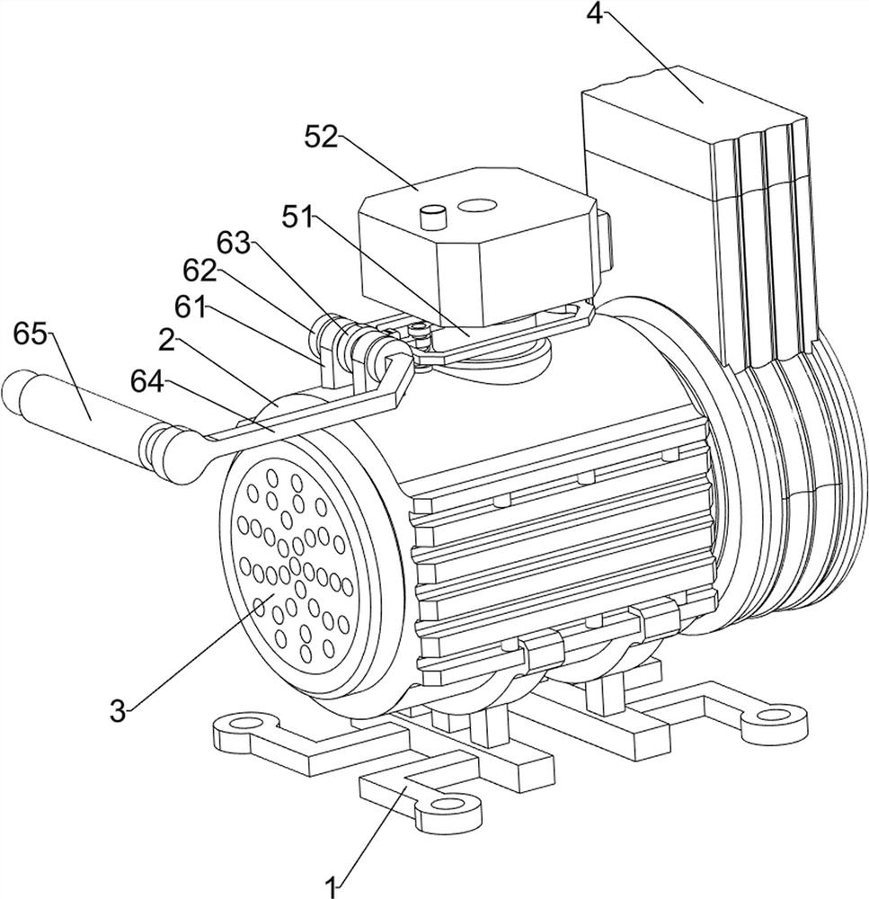 External heat dissipation portable oilless air compressor