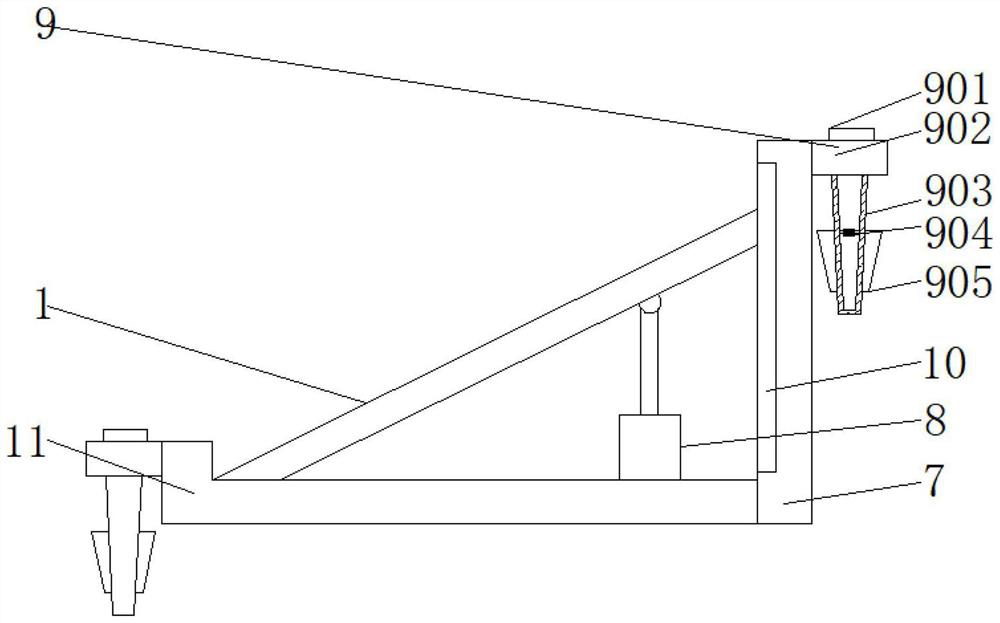 Automobile tail door lock catch structure