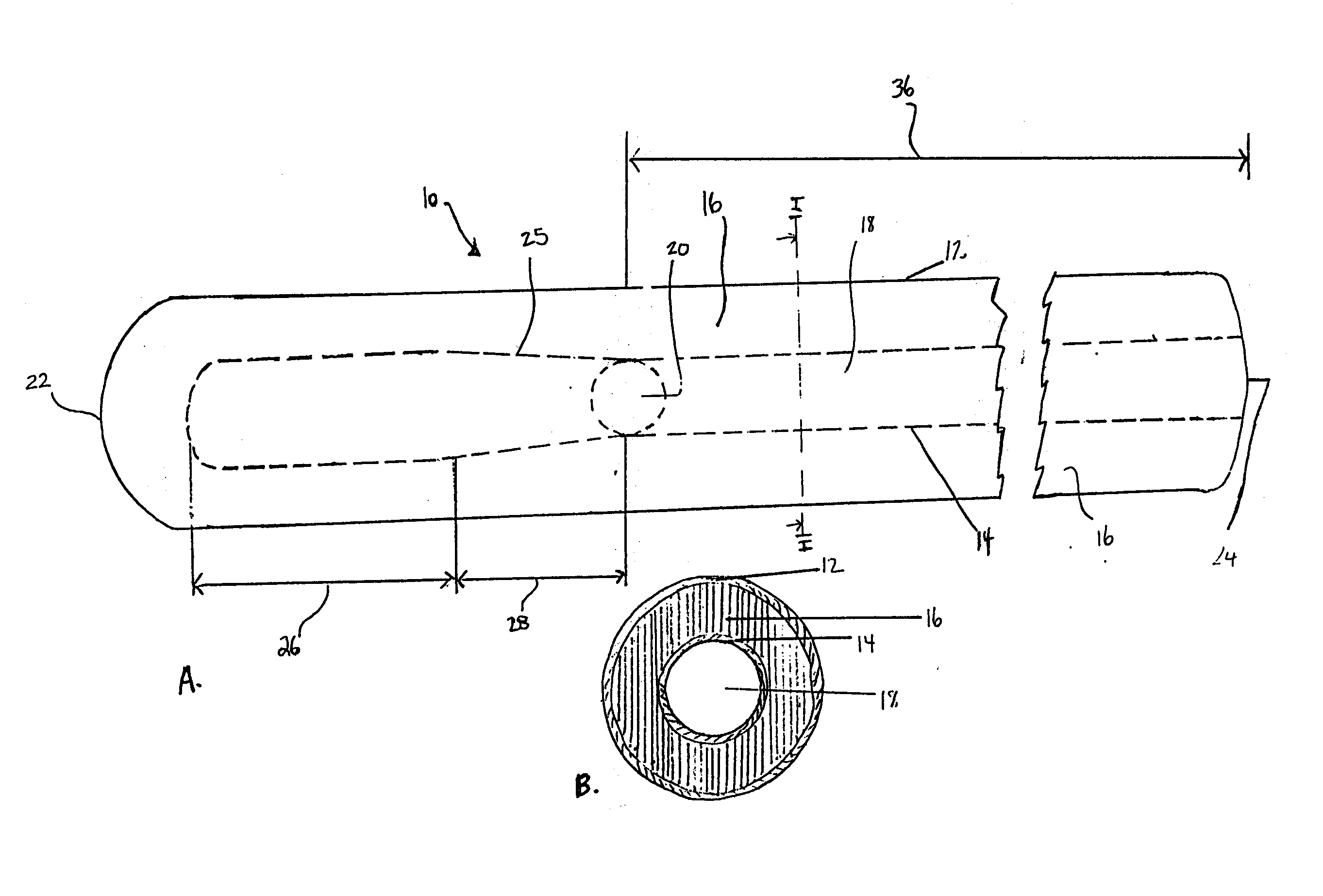 Gun barrel for launching projectiles