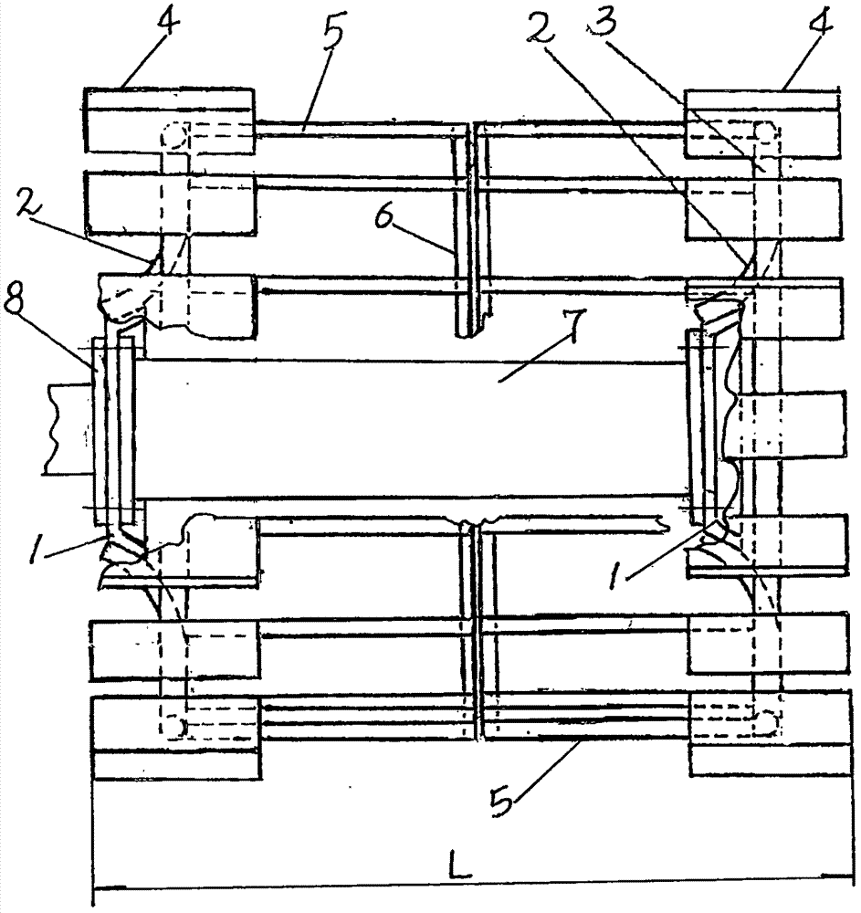 Parallel straw-burying anti-skid wheel for paddy field