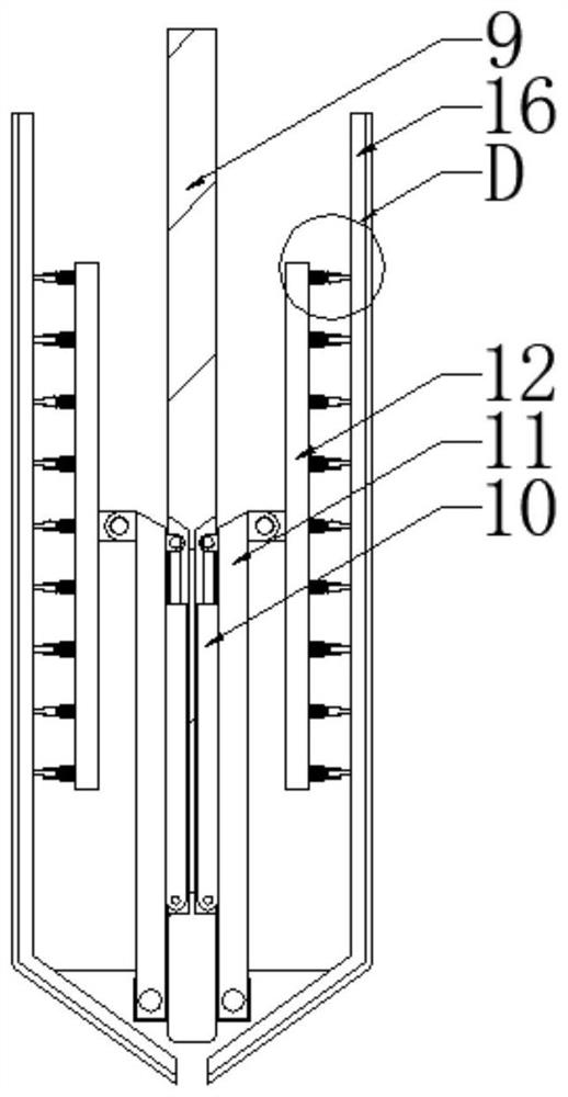 Automatic material taking and discharging mechanism of metal powder injection molding machine