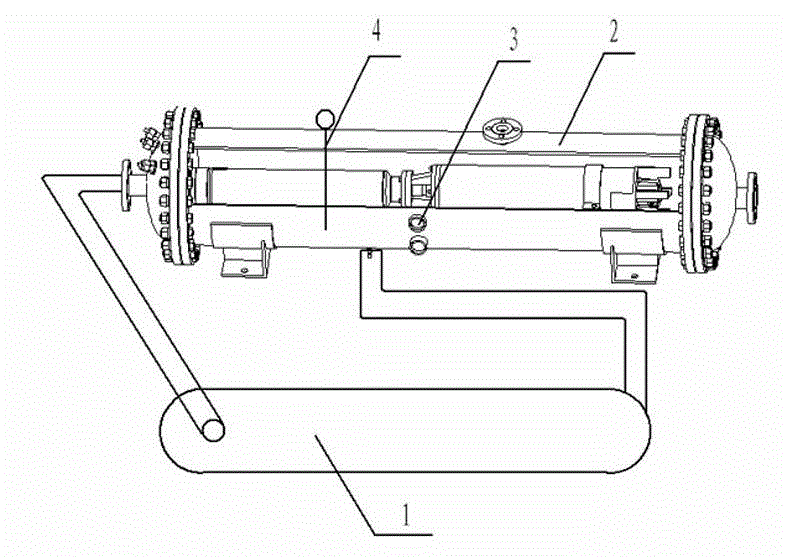 Heat exchange device for low-temperature afterheat generator set