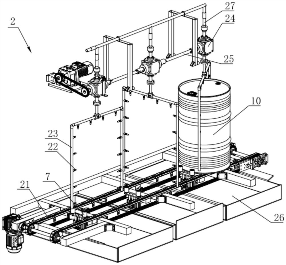 Cleaning method of full-automatic cleaning device for oil drum