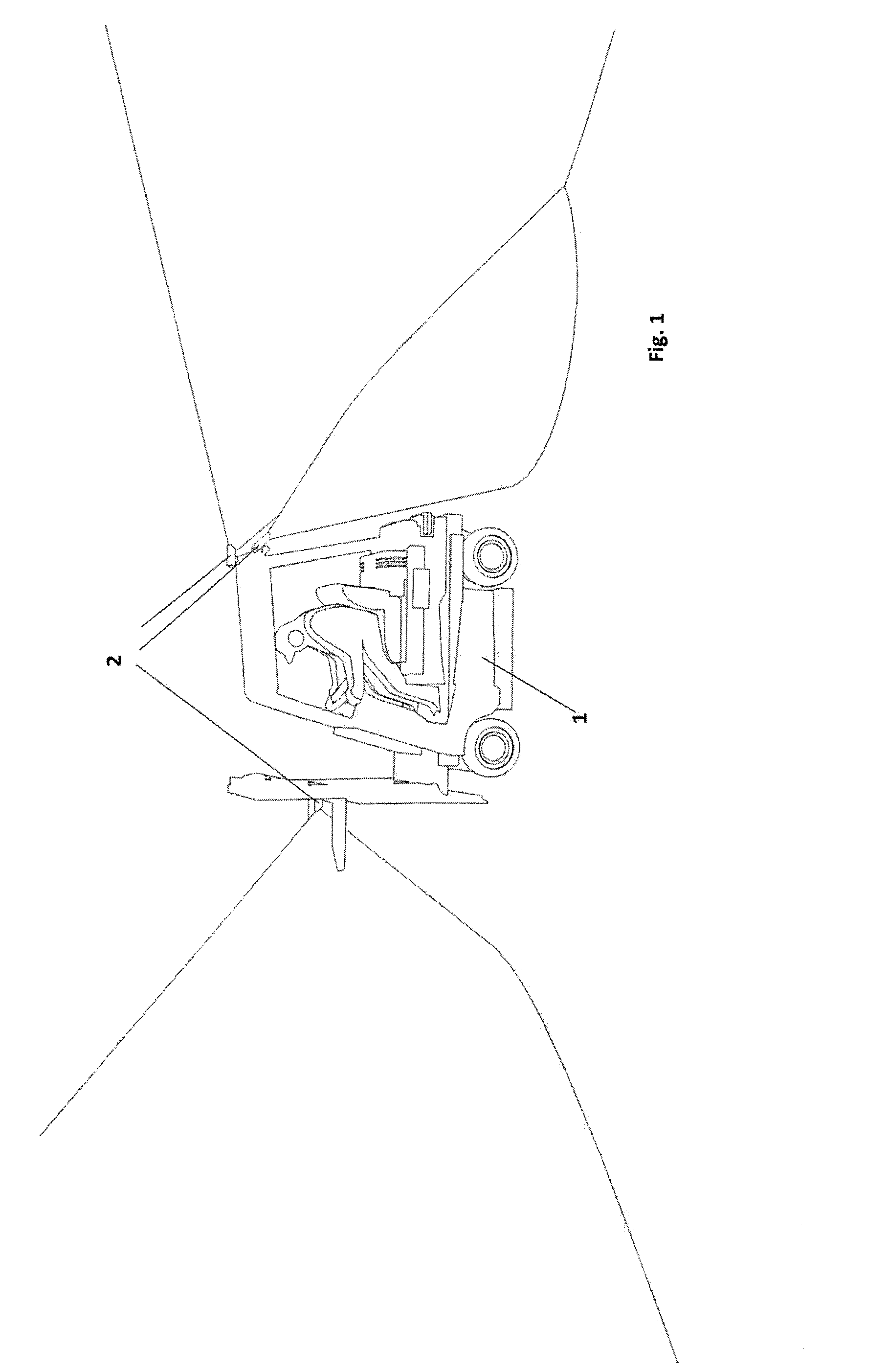 Method and system for sensing the position of a vehicle