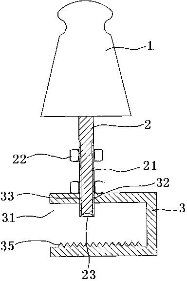 Low-voltage insulated straight bottle capable of being replaced rapidly and replacement method thereof