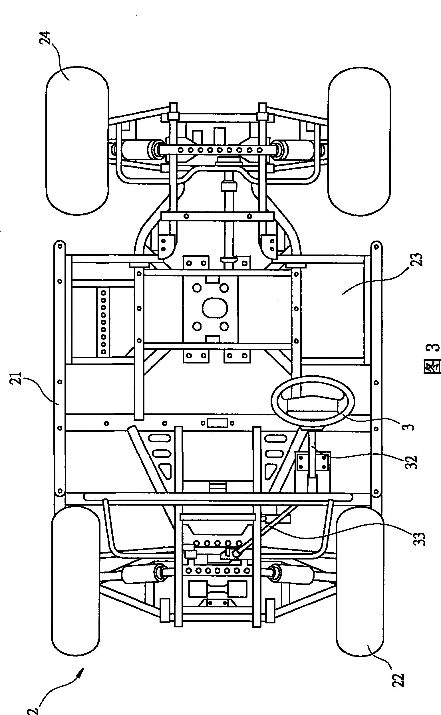 Limiting mechanism for carriage steerage gear