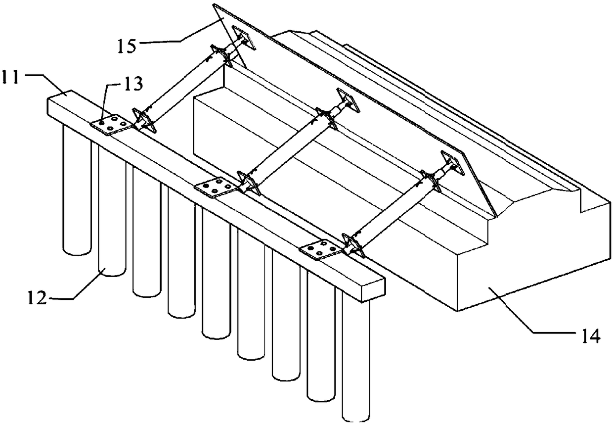 Universal telescopic support frame suitable for V-shaped pier and installation method thereof