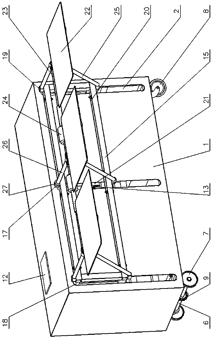 Lifting type bedridden patient transfer robot