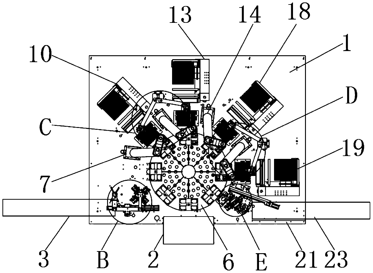 CCD (Charge Coupled Device) vision alignment rear section machine