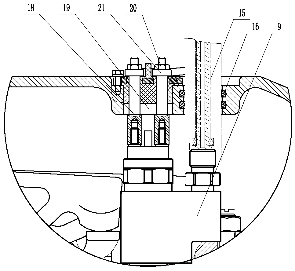 Wiring structure of electric control oil atomizer