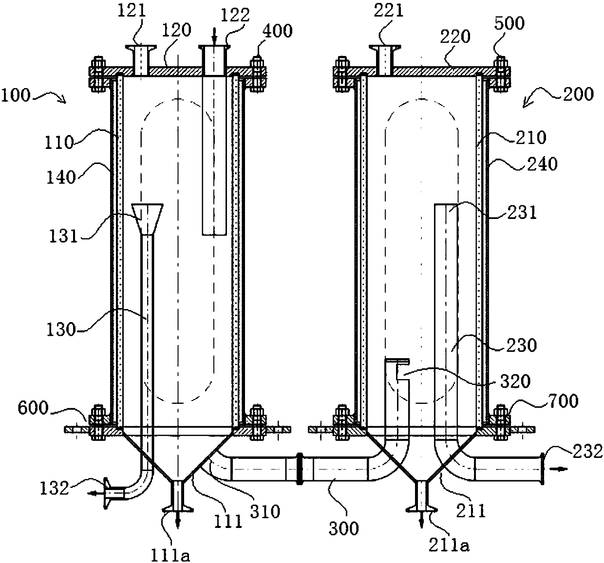 Duplex type oil-water separator