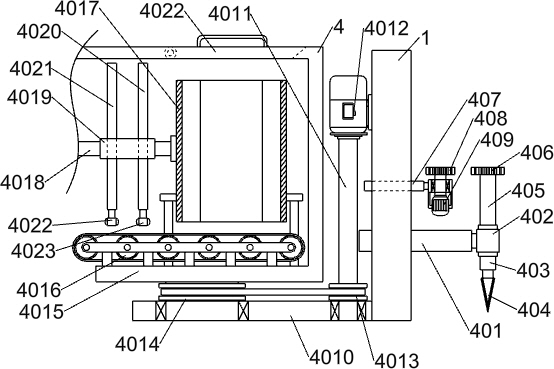 Automatic arrangement die-pressing concrete die-pressing device