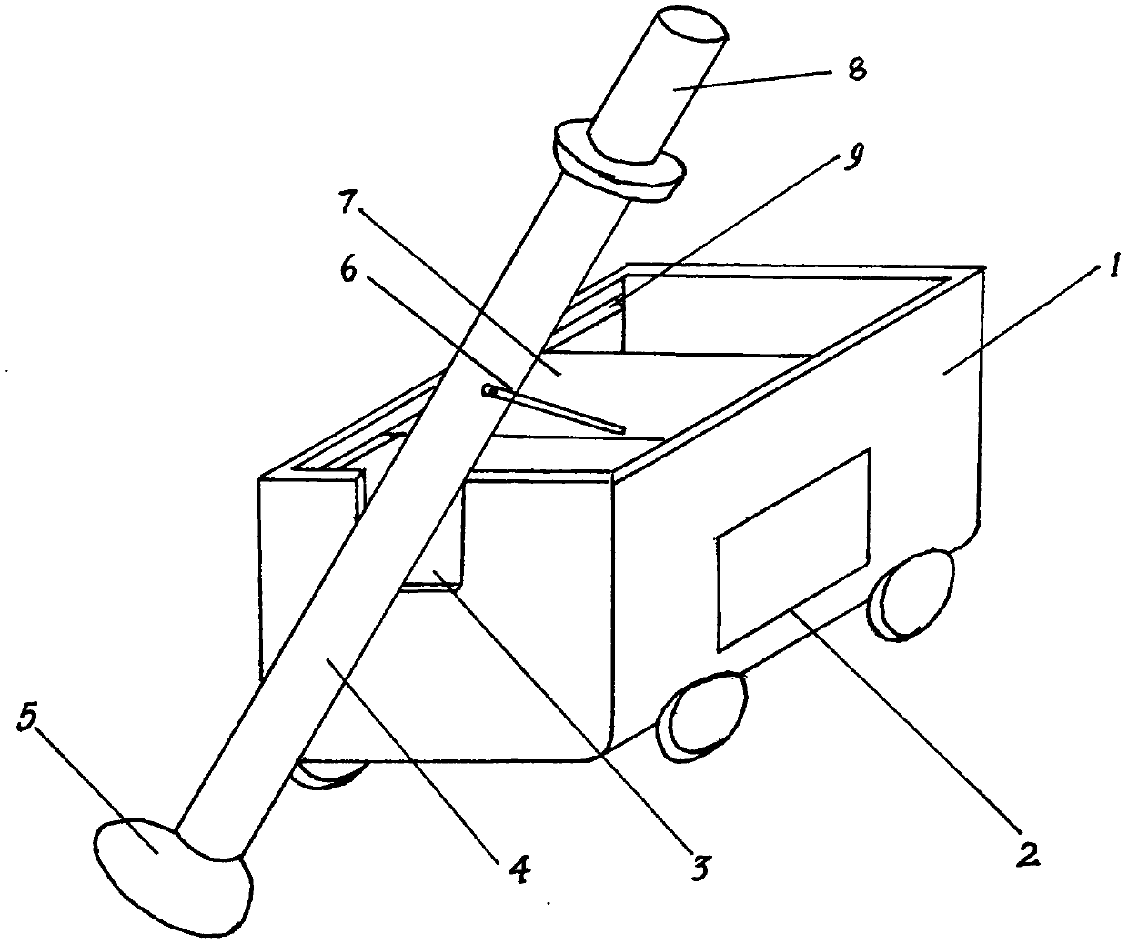 Rare earth mining crushed stone collecting device