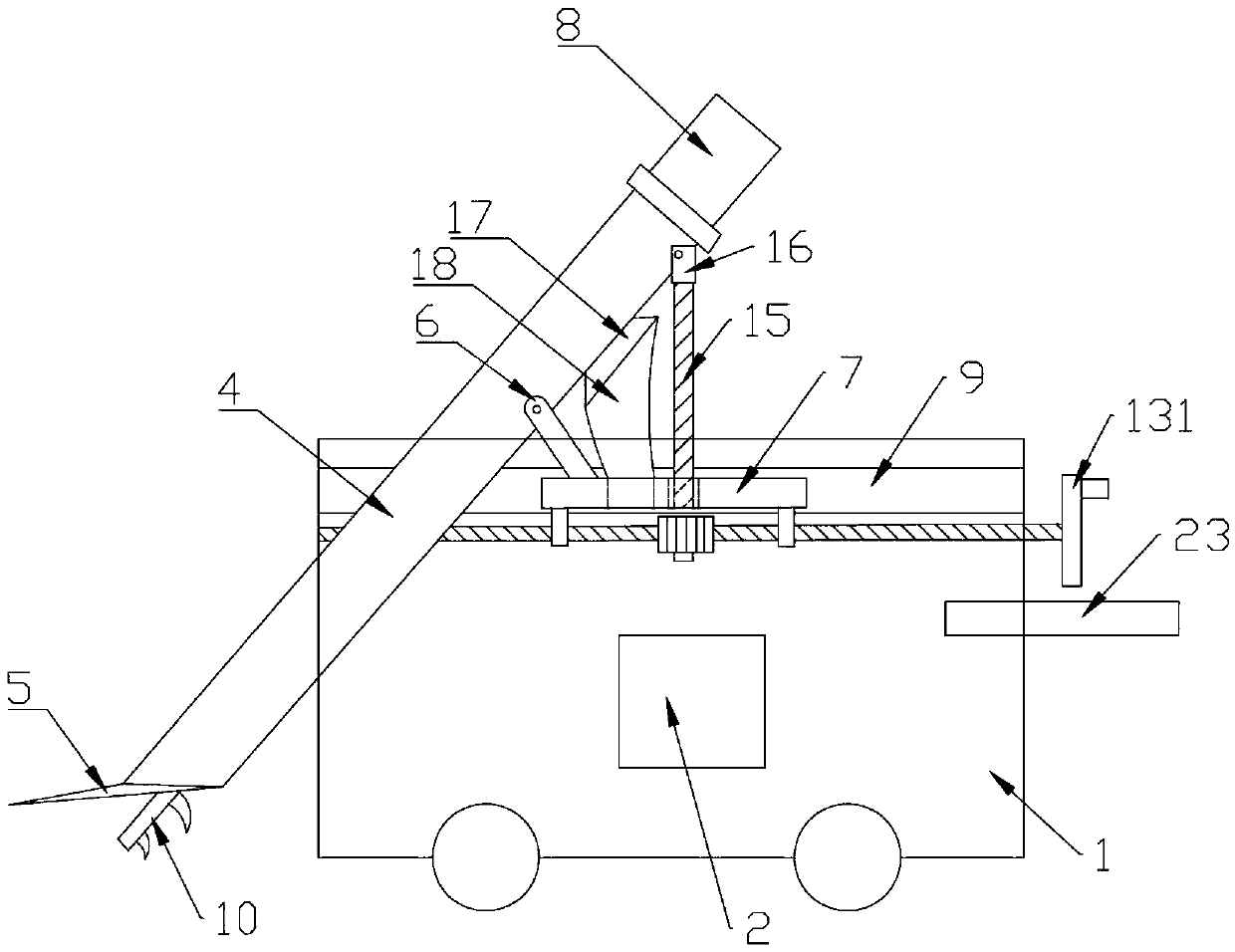 Rare earth mining crushed stone collecting device