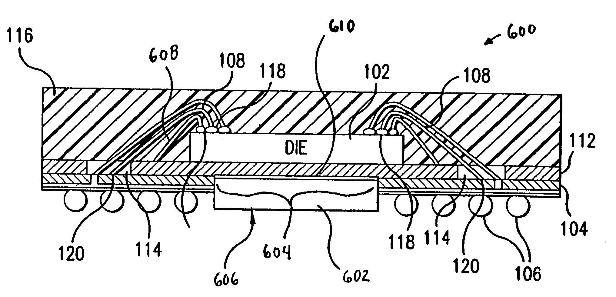 IC die support structures for ball grid array package fabrication