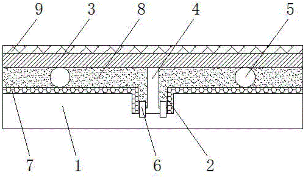 Polymer modified cement mortar steel fabric surface layer reinforcing structure