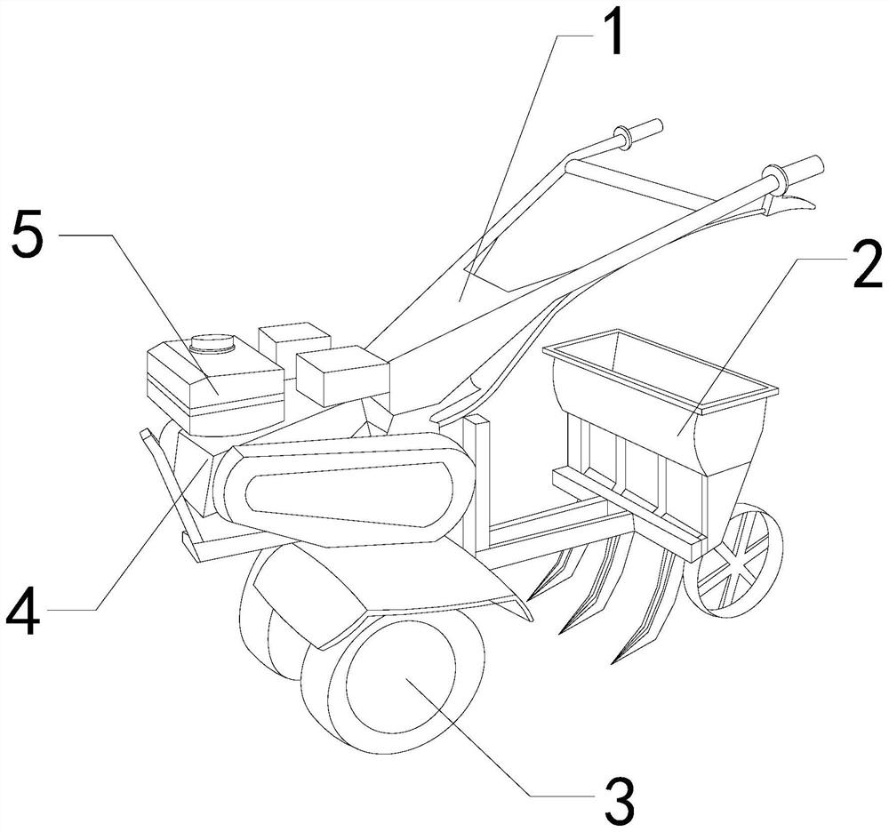 Agricultural soil fertilizing machine