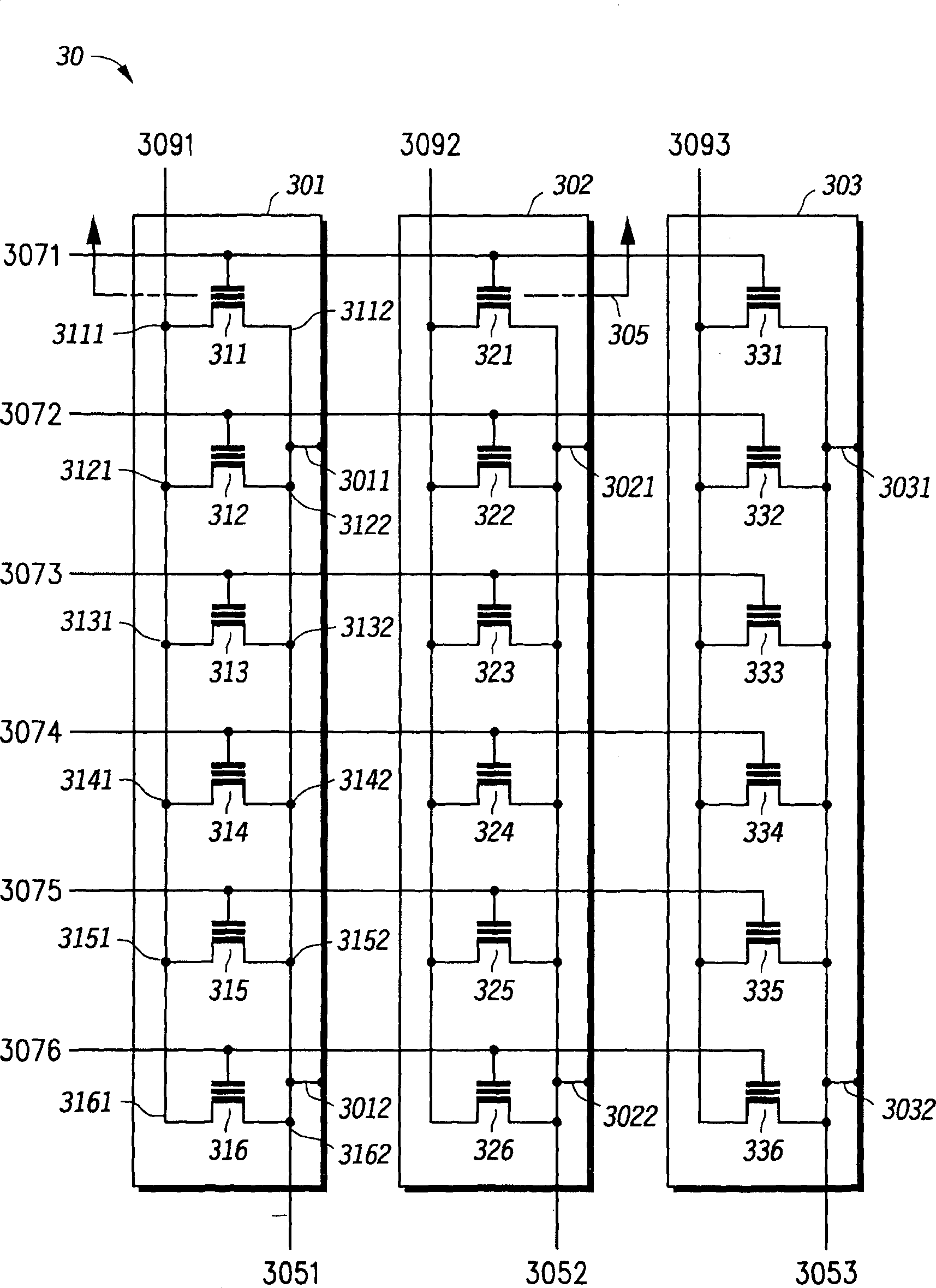 Non-volatile memory, method of manufacture, and method of programming