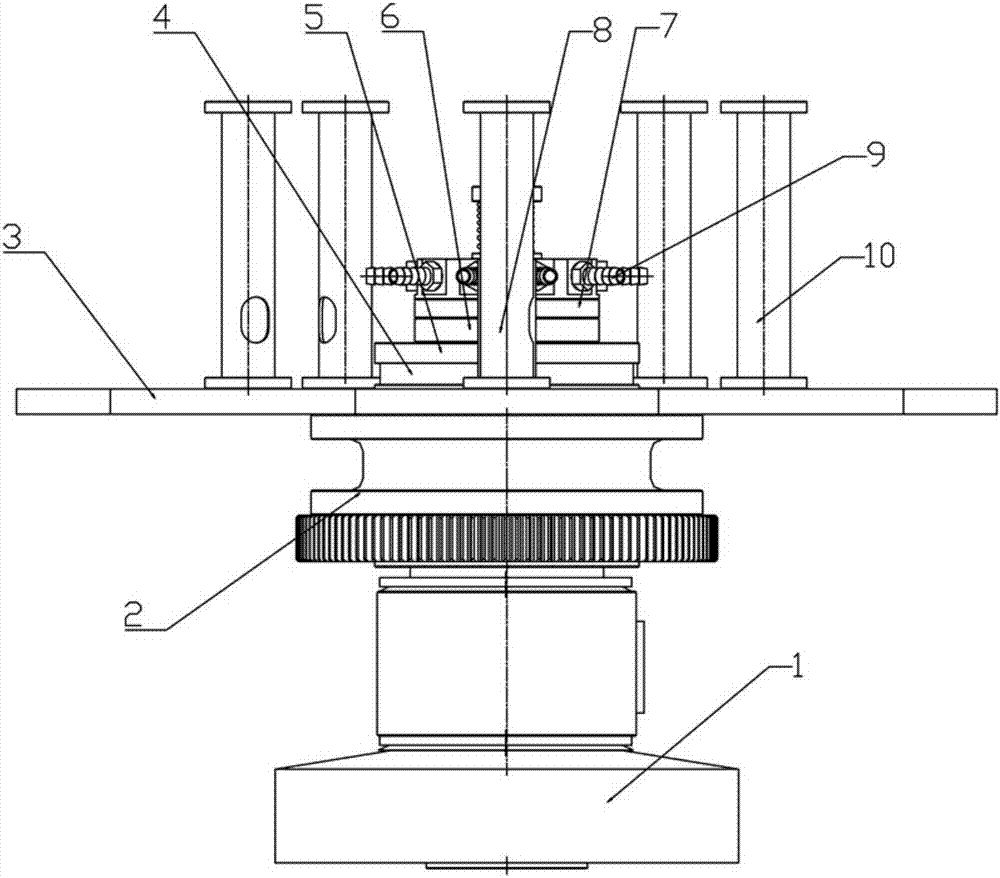 Food packing machine vacuum chamber mounting assembly