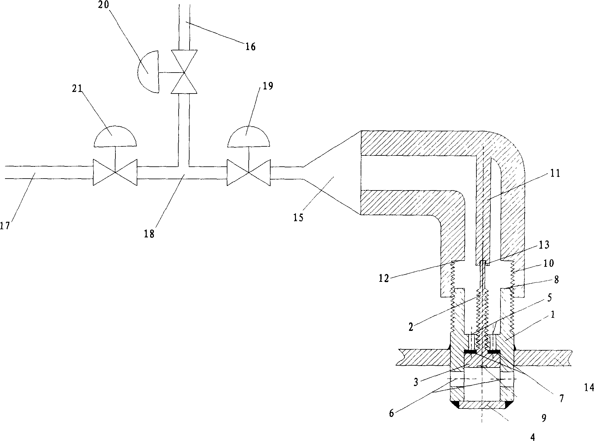 Small vacuum filling device