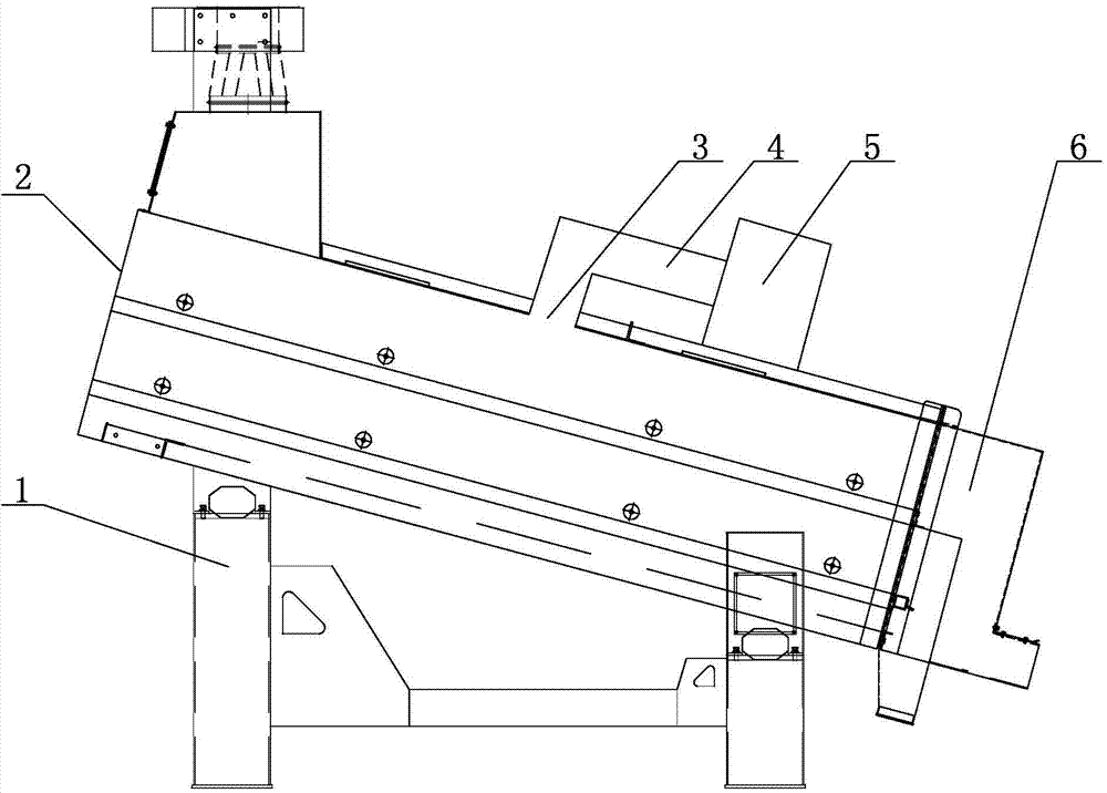 Dust removing system of grain cleaning sieve