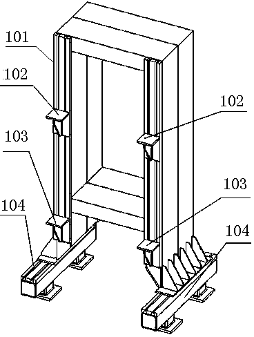 Device for measuring railway vehicle end relation