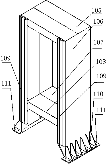 Device for measuring railway vehicle end relation