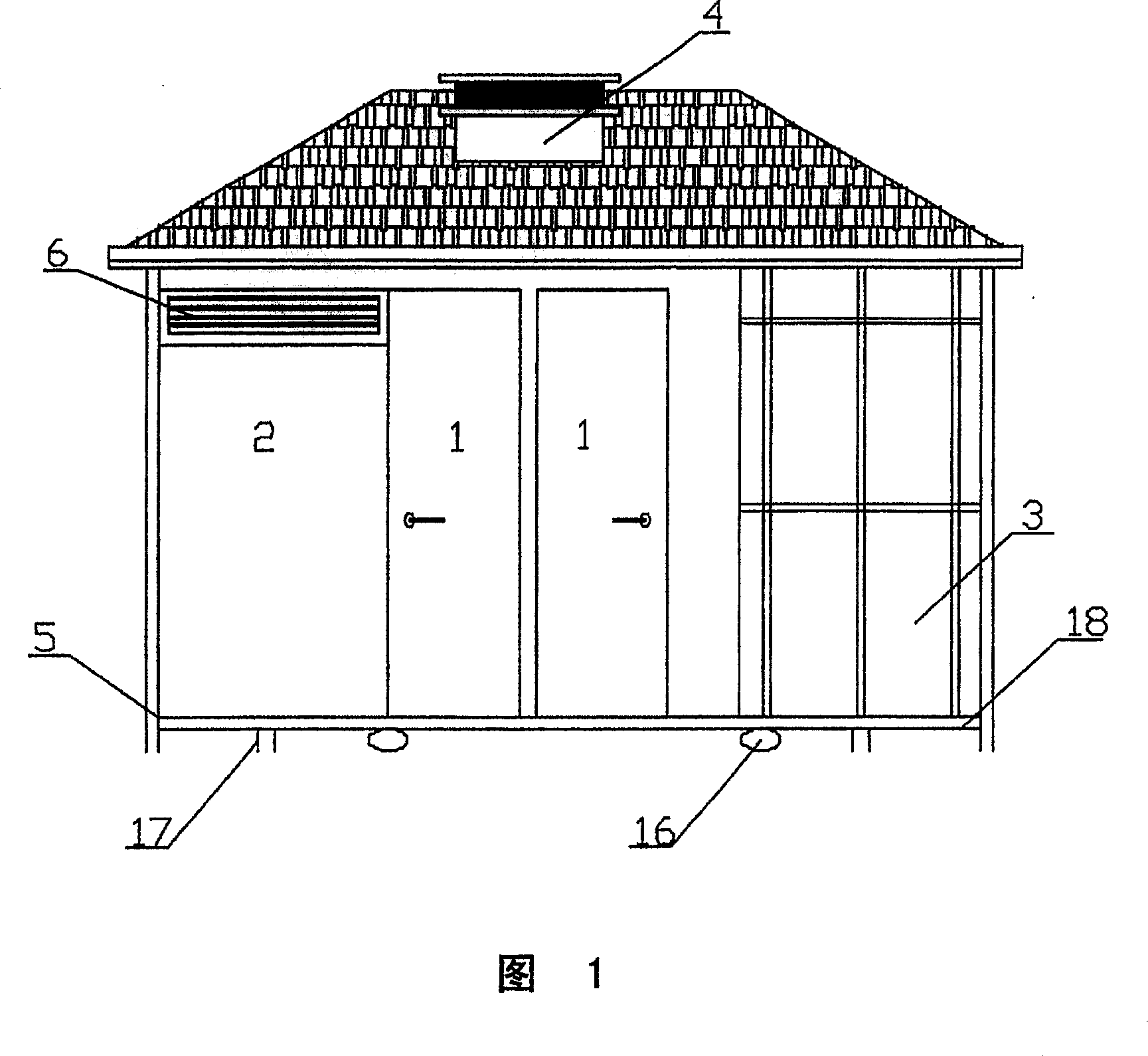 Moveable environmental protection public toilet