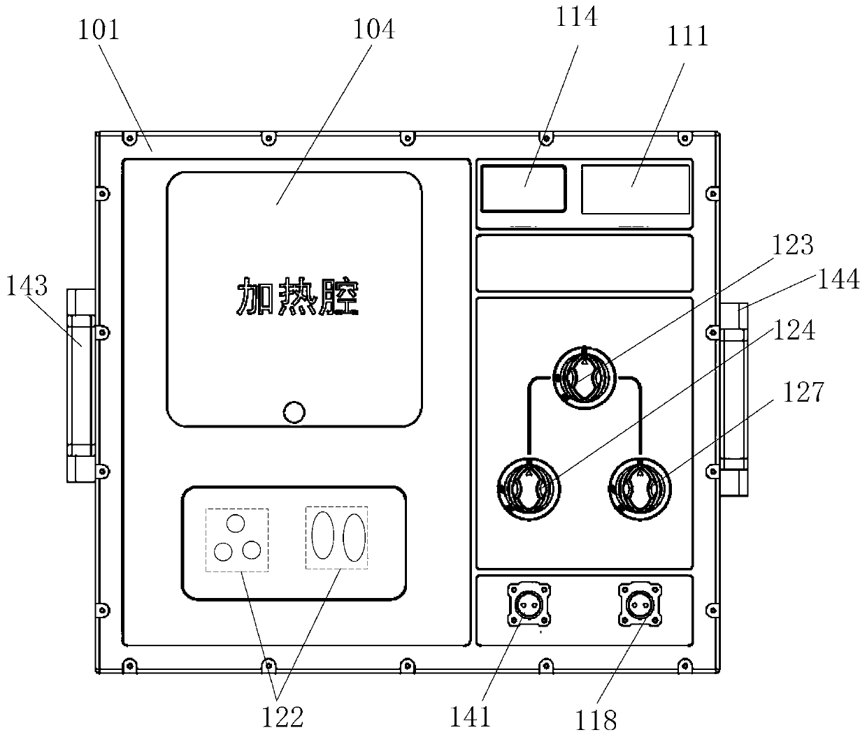 Optical fiber fusion splicer temperature control all-in-one machine