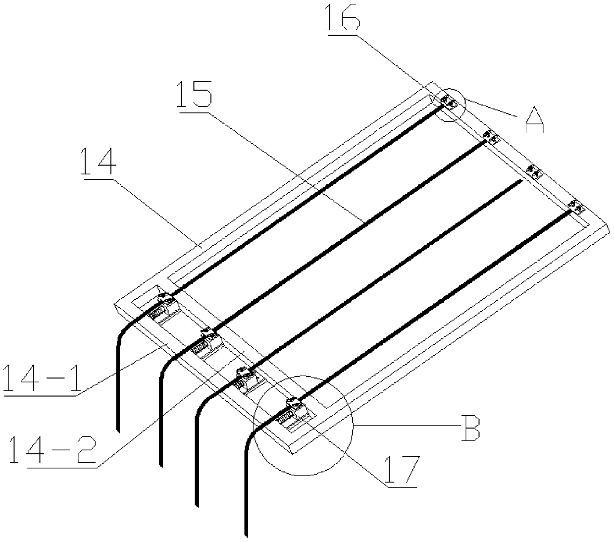 Pre-oxidation equipment of PAN (polyacrylonitrile)precursor end and end connection method