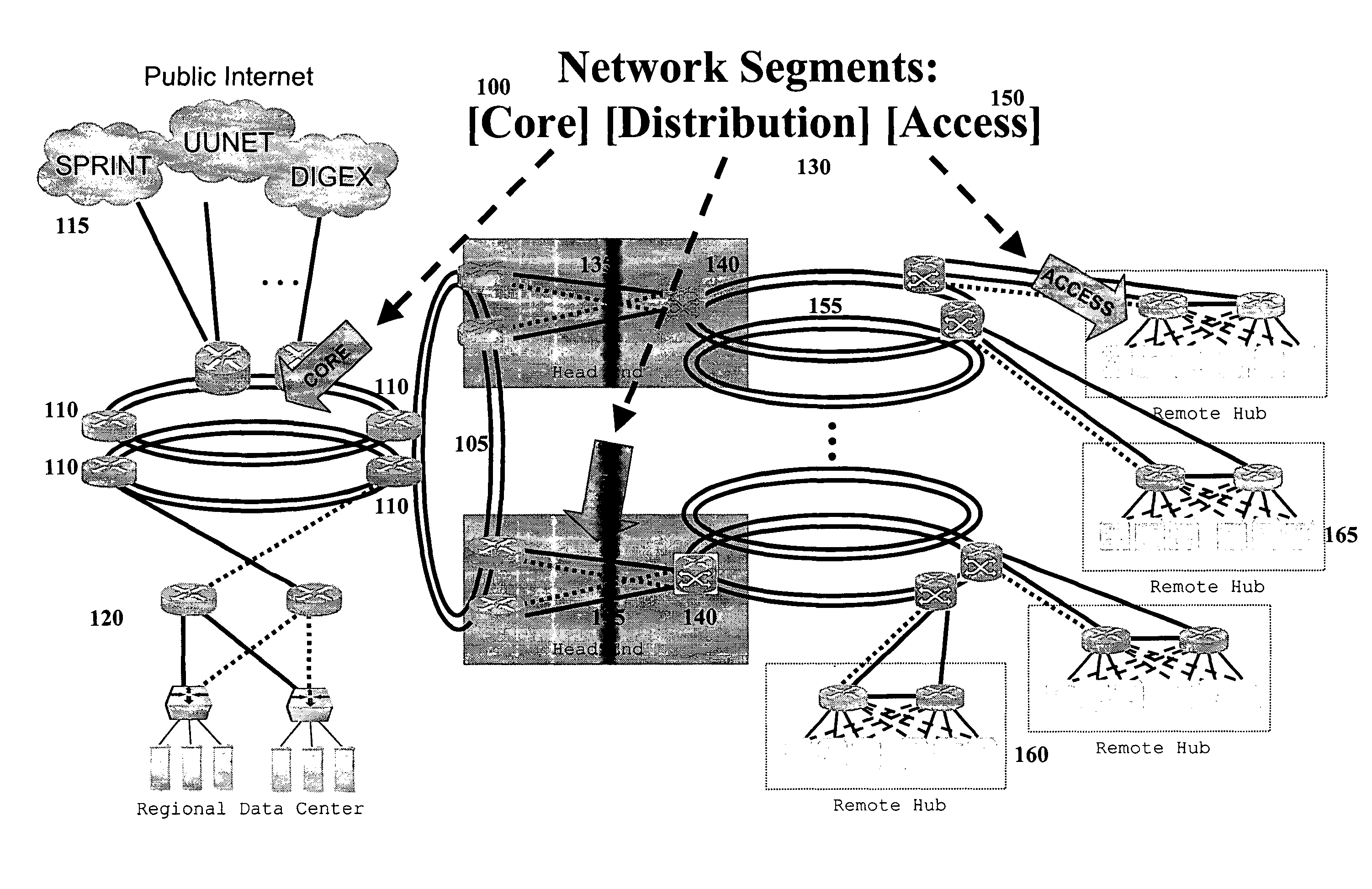 Method and apparatus for offering preferred transport within a broadband subscriber network