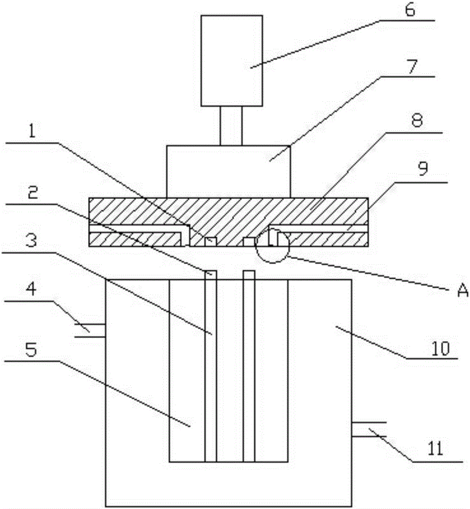 Combined mold for producing electric wire rack